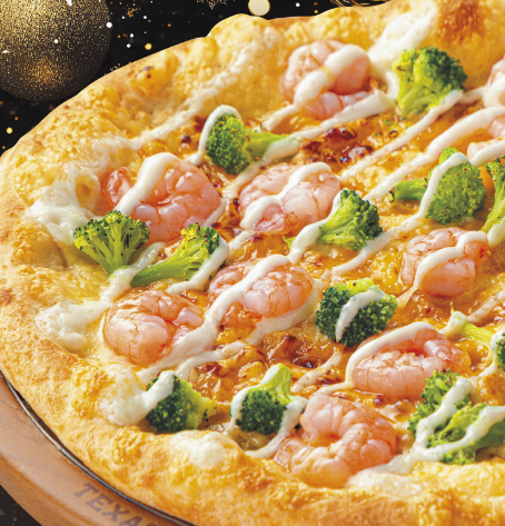 写真：海老とブロッコリーのモッツァレラ