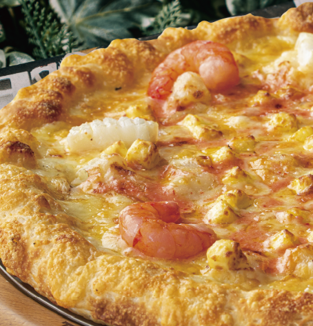 写真：海老とイカの明太子クリームチーズ